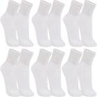 Kit Meia Trifil Cano Médio Esportiva Branco Kit 6 Pares