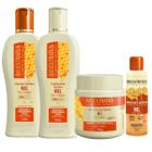 Kit Mel Bio Extratus Shampoo Cond Másc 250g +Umectante 55mL