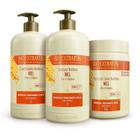 Kit Mel e Chia Shampoo+ Condicionador 1lt + Banho de Creme de 1kg. Bio Extratus.