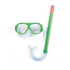 Kit Mergulho Infantil Snorkel + Óculos Banho Piscina Verde