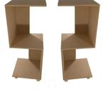 Kit Mesa De Cabeceira Nicho S Mdf Cru 60X25X25 - JWS360º