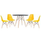 KIT - Mesa Eames 100 cm + 4 cadeiras Eames Eiffel DSW