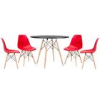 KIT - Mesa Eames 100 cm + 4 cadeiras Eames Eiffel DSW