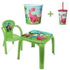 Kit Mesa Mesinha 1 Cadeira Infantil Balde Pipoca e Copo 550ml Lanchar