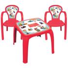 Kit Mesa Mesinha e 2 Cadeira Infantil Educativa Resistente Brincar Estudar