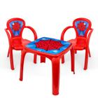 Kit Mesa Mesinha Grande Com 2 Cadeiras Brinquedo Infantil Escolar Educativo