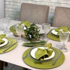 Kit Mesa Posta Sousplat Completo LISO Varias Cores