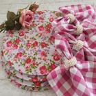 Kit mesa posta supla jogo americano base floral rosa 8 un