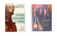 Kit Método Prático Para Violino Nicolas Laoureux Volume 2 + Caderno Música Pentagrama 80 Folhas