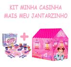 Kit Meu Jantarzinho + Casinha Infantil Crianças 2 3 4 Anos
