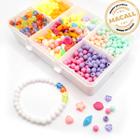 Kit Miçanga Montagem Pulseira Bijuteria Colar Infantil - Focu's Ecomm - Miçangas - Magazine Luiza
