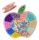 Kit Miçanga Infantil Para Pulseira Com Menina Miçanga Completo Iniciante Brinquedo Micanga Missangas Completo Coloridas Letras Montar Fazer Perolas