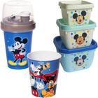 Kit Mickey Porta Lanche Escolar Infantil Passeio Viagem - Plasutil