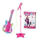 Kit Microfone Infantil C/ Pedestal 106cm Karaoke Kid Mp3 Top