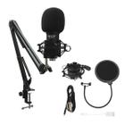 Kit Microfone PodCast Live Estúdio PopFilter SK-Bm800 SkyPix