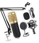 Kit Microfone Profissional E Suporte Articulável