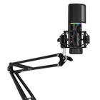 Kit Microfone Streamplify MIC ARM RGB com Braço Articulado