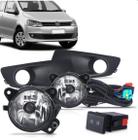 Kit Milha Neblina Moldura Preta Volkswagen Fox 2010 a 2013 - PhD