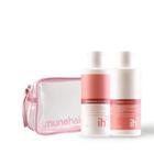 Kit Mini 1x Mini Shampoo Reconstrutor Imunehair 60ml + 1x Mini Condicionador Reconstrutor Imunehair 60ml + Necessaire