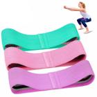 Kit Mini Bands Tecido 3 Intensidades Hip Exercicio Funcional - Bellator