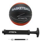 Kit Mini Bola de Basquete 58cm Resistente Bomba de Ar Manual Portátil Átrio ES406