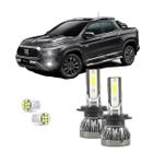 Kit Mini Led Fiat Toro 2016/2022 22000LM 6500K Farol Alto