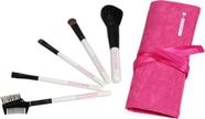 Kit Mini Pincéis Rosa Sweet Pink Com 5 Unidades Klass Vough