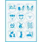 Kit mini Stencil Orelhas, Coelhos, Patinhas STMI-016 - Litoarte - Rizzo