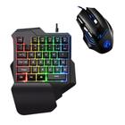 Kit Mini Teclado e Mouse Gamer 3200dpi para Celular e Tablet