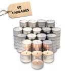 Kit mini velas em rechaud para fondue flutuante decorativa branca pequena chá casamento sem cheiro - Mini velas decorativas