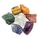 Kit Misto de 7 Pedras dos Chakras Brutas Naturais