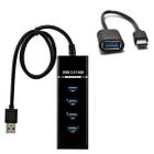 Kit Mobilador Hub Usb 4 Portas E Cabo Otg Para Celular