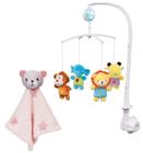 Kit Móbile Musical Safari E Naninha Urso Rosa - Buba