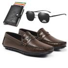 Kit Mocassim Masculino Dockside Com Óculos Carteira Magica