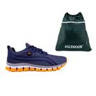 Kit Mochila Academia Asc + Tenis Leve Corrida Lege Premium