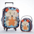 Kit Mochila Bolsa De Carrinho Infantil Bichinho G + Lancheira de Bebê Escolar - Beca Baby