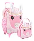 Kit Mochila Bolsa De Carrinho Infantil Bichinho G + Lancheira de Bebê Escolar - Beca Baby
