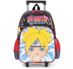 Kit Mochila Boruto De Rodas Com Estojo E Lancheira Infantil