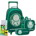 Kit Mochila Carrinho Estojo Lancheira Palmeiras