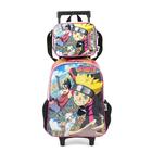 Kit Mochila Carrinho + Lancheira Boruto Naruto VM Luxcel