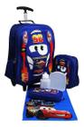 Kit Mochila Carros 3D 5005 Infantil Rodinhas Escolar Top