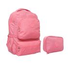 Kit Mochila Casual e Estojo Crinkle 17,5" Yins YS41053