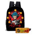 Kit Mochila com Estojo Escolar Avulsa Anime do Menino Dragon Ball