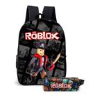 Kit Mochila com Estojo Escolar Infantil do Roblox Menino e Menina 