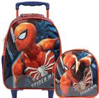 Kit Mochila com Rodas + Lancheira Escolar Marvel Spider Man