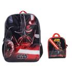 Kit Mochila Costas E Lancheira Star Wars Vermelha