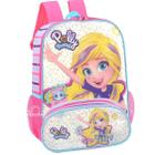 Kit Mochila Costas Infantil + Estojo Boneca Polly Pocke - Luxcel Up4You