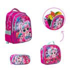 Kit Mochila Costas Infantil Feminina LOL Envio Imediato