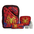 Kit Mochila Costas Infantil Spider Aranha Tamanho Grande