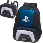 Kit Mochila Costas Lancheira Infantil Escolar Menino Playstation Controle Dual Sense Game